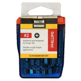 Master Mechanic 18 Pack 2-Inch #2 Phillips Screwdriver Bit