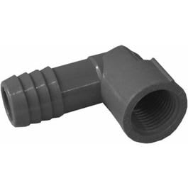 Pipe Fitting Reducing Elbow, Female, Plastic, 3/4 x 1/2-In.
