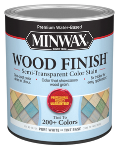 MINWAX® Wood Finish® Water-Based Semi-Transparent Color Stain, Quart