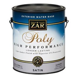 Polyurethane High Performance, Exterior,  Water-Base Satin, Gallon