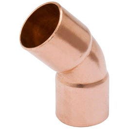 Pipe Fitting, Wrot Copper Elbow, 45 Degree, 1-1/4-In.