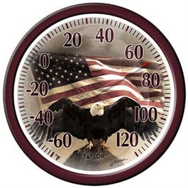 13-Inch Bald Eagle Outdoor Thermometer