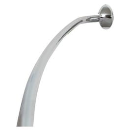 NeverRust Shower Rod, Curved, Adjustable, Chrome