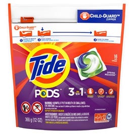 Laundry Detergent Pods, Spring Meadow Scent, 16-Ct.