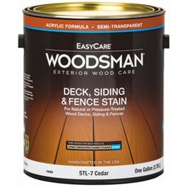 Acrylic Deck, Siding & Fence Stain, Semi-Transparent, Cedar, 1-Gallon