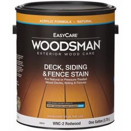 Acrylic Deck, Siding & Fence Stain, Natural Redwood, 1-Gallon