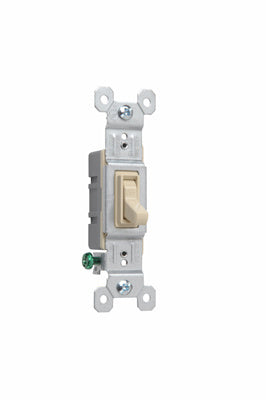 Pass & Seymour Trademaster® Grounding Toggle Switch 15A/120V Ivory