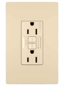 Pass & Seymour 5A - 125V 5-15R GFCI Outlet Receptacle Set Ivory