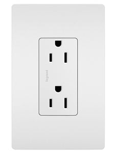 Pass & Seymour radiant® Tamper-Resistant Outlet, White