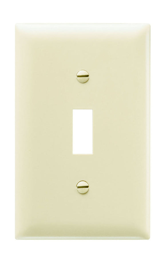 Pass & Seymour Toggle Switch Openings, One Gang, Ivory