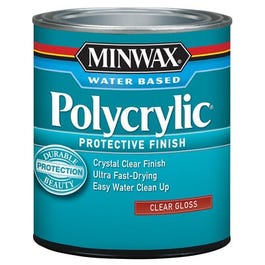 Polycrylic Protective Finish, Gloss Clear, .5-Pint