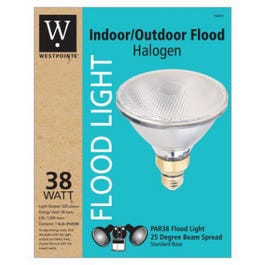 Halogen Flood Light Bulb, Indoor/Outdoor, 38-Watts,