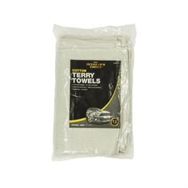 Car Detailing Towel, White Cotton Terry, 14 x 17-In., 12-Pk.