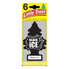 Little Trees Car Air Freshener, Black Ice Scent, 6-Pk.