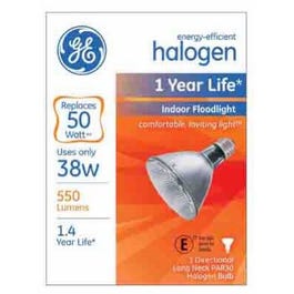 Halogen Flood Light Bulb, Indoor, Long-Neck, 38-Watts