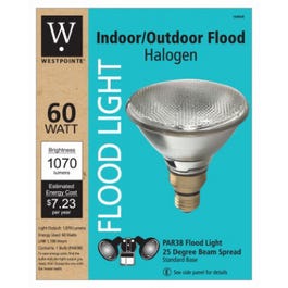 Flood Light Bulb, Halogen, Indoor/Outdoor Par 38, 60-Watts