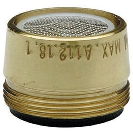 Faucet Aerator, Male, Polished Brass, 15/16-In. x 27-Thread
