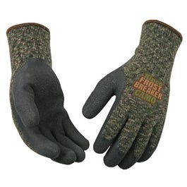 Frost Breaker Work Gloves, Thermal, Latex Palm, Camouflage, Large