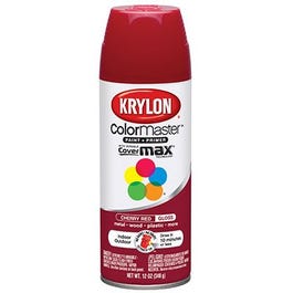 Colormaster Spray Paint, Indoor/Outdoor Use, Gloss Cherry Red, 12-oz.