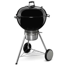 Master Touch Charcoal Grill w/ Gourmet BBQ Grate, Black,  22-In.