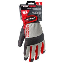 High-Performance Work Gloves, Touchscreen Compatible, Microfiber Suede, Large