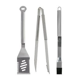 BBQ Tool Set, Stainless Steel, 3-Pc.