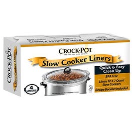 Crock Pot Slow Cooker Liners, 3-7-Qt., 4-Ct.