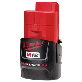 M12 Red Lithium 2.0 Compact Battery Pack, 12-Volt