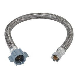 Faucet Water Supply Line, 3/8 Compression x .5 IP x 16-In.