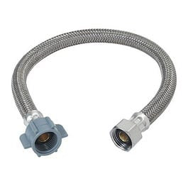 Faucet Water Supply Line, .5 IP x .5 IP x 12-In.