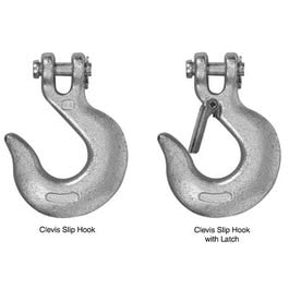 Clevis Slip Hook with Latch, .25-In