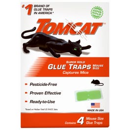 Mouse Glue Traps, Super Hold, 4-Pk.