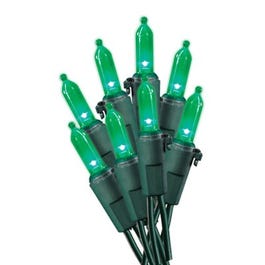 Christmas Light Set, Mini, Green, 50-Ct.