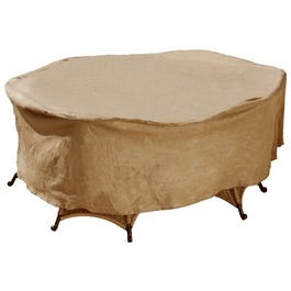 Oval Rec Table/Chair Combo Cover, Tan, 72-In.