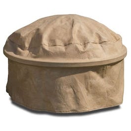 Fire Pit Cover, Tan, 39-In.