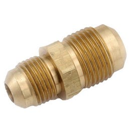 Pipe Fittings, Flare Reducing Union, Lead-Free Brass, 1/2 x 3/8-In.