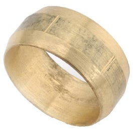 Pipe Fitting, Compression Sleeve, Brass, 5/8-In.
