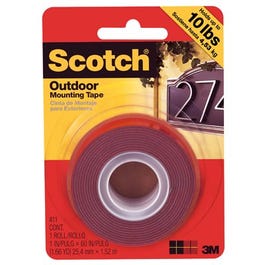Outdoor Mounting Tape, Double Sided, 1-In. x 5-Ft.