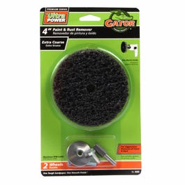 Paint & Rust Strip Kit, Silicon Carbide, 60-Grit, 4-In.