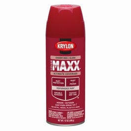 CoverMaxx Spray Paint & Primer, Gloss, Cherry Red, 12-oz.