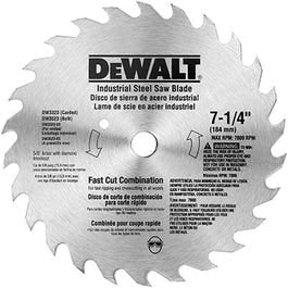 7.25-In. 20-TPI Fast-Cut Combination Saw Blade