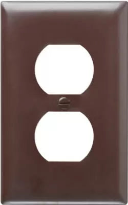 Pass & Seymour Cc Nylon Wall Plate 1 Outlet Brown
