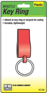 Hy-ko Products Whistle Key Ring with Split Ring