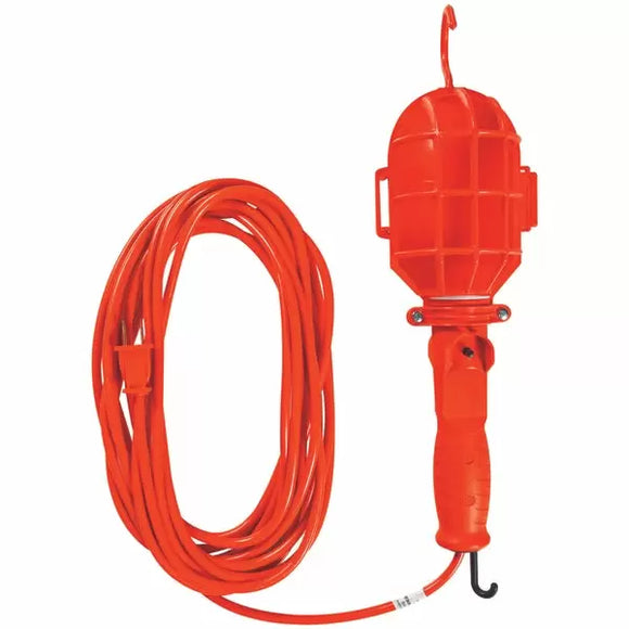 Woods Plastic Cage Trouble Light With 15 Ft. 18/2 SJTW Cord