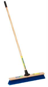 Laitner Brush Company 24" Assembled All-purpose Dry Debris Push Broom with Unbreakable Connector