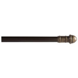 Dresden Cafe Curtain Rod, Oil-Rubbed Bronze, 28 to 48-In.