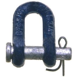 Chain Shackle, Round Pin, Forged Carbon Steel, 1/2-In.
