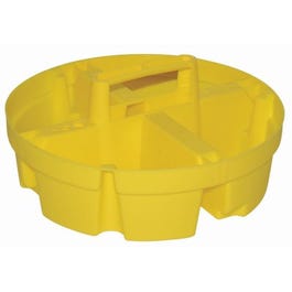 Bucket Stacker, Yellow Plastic, 5-Gal.