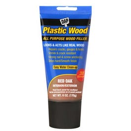 Plastic Wood Latex Wood Filler, Red, 6-oz. Tube