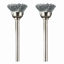 Carbon Steel Brushes, 1/2-In., 2-Pk.
